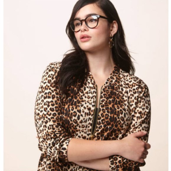 Avenue Jackets & Blazers - Leopard bomber Jacket